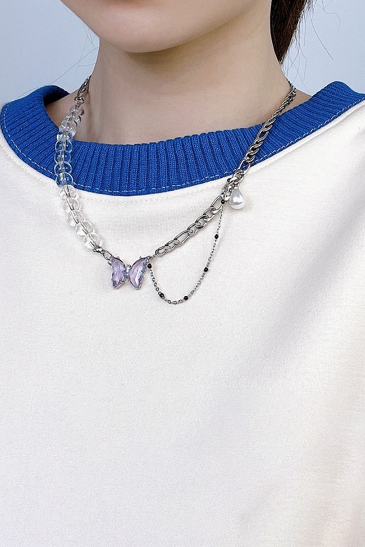 Y2K Butterfly Necklace