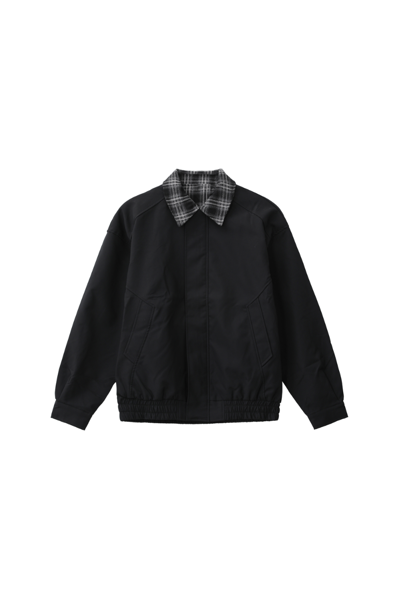 Plaid Layered Look Casual Jacket