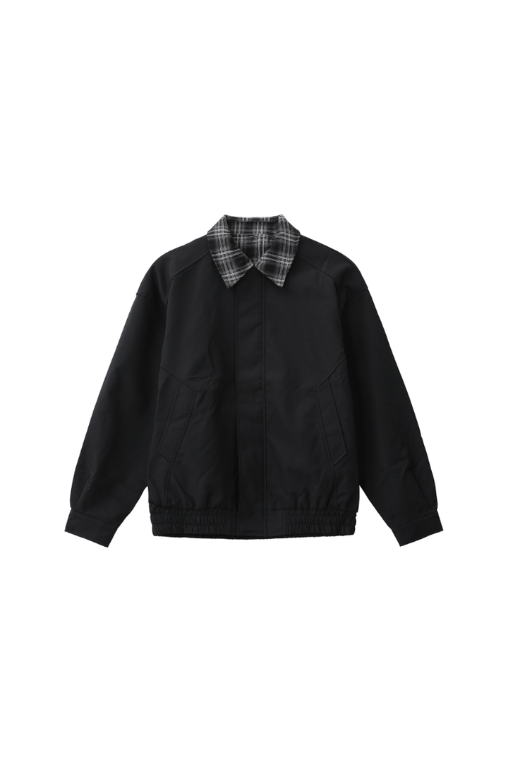 Plaid Layered Look Casual Jacket