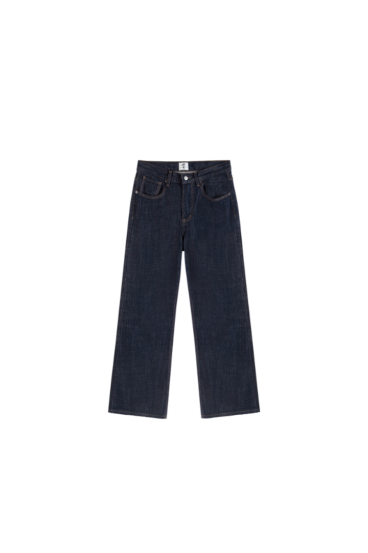 Washed Flared Vintage Raw Jeans