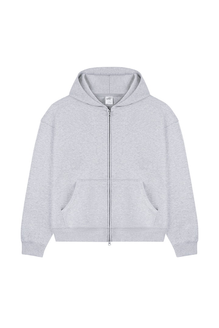 Boxy Zip Air Layer Hoodie