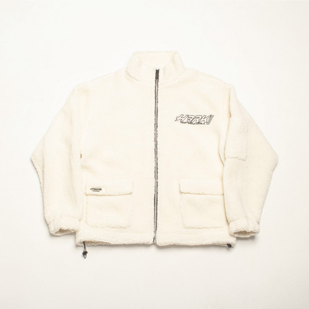 Multi Pocket Logo Sherpa Jacket