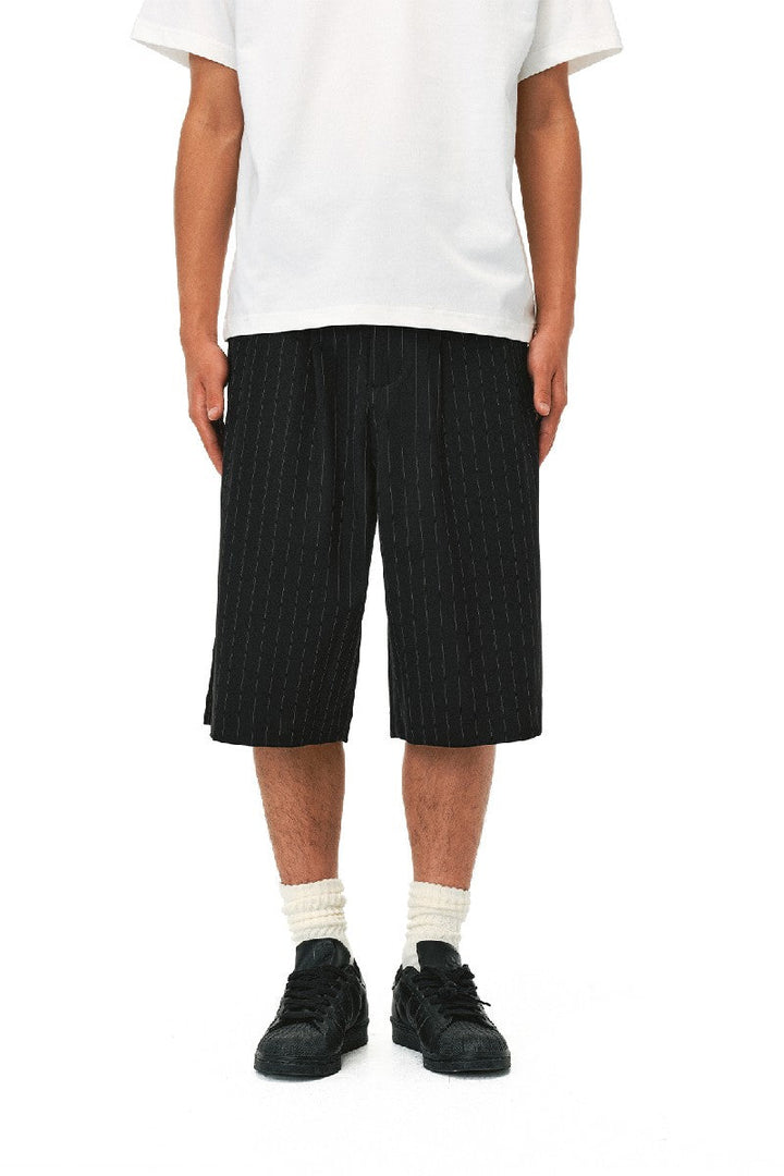 Pinstripe Suit Shorts