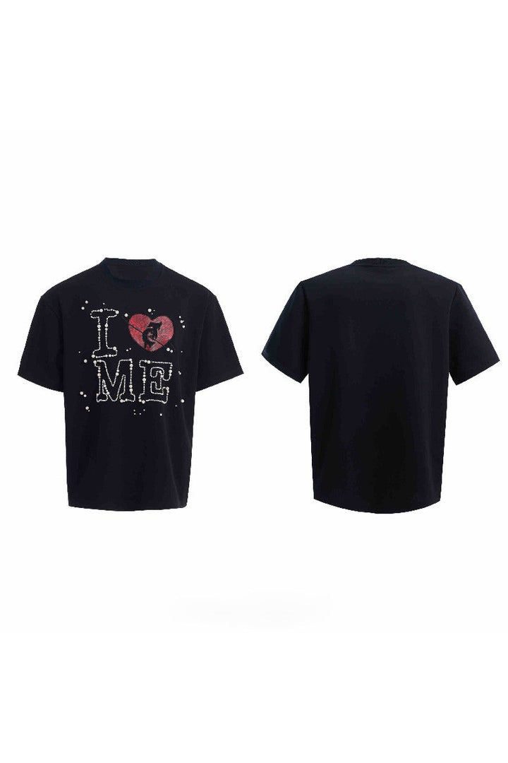 Hand-Sewn Pearl Heart Tee