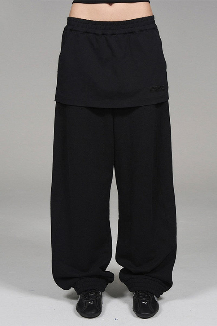 Layered Jogger Sweatpants