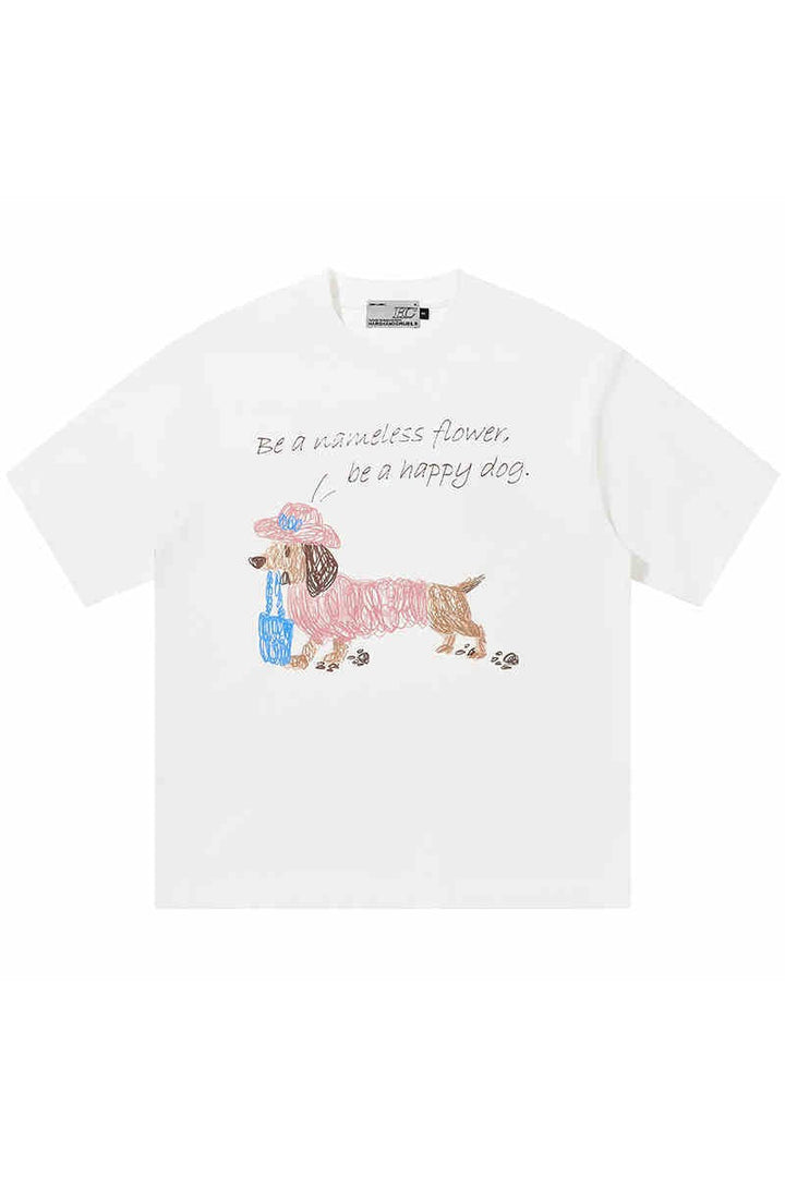 Line Dog Loose Fit Tee