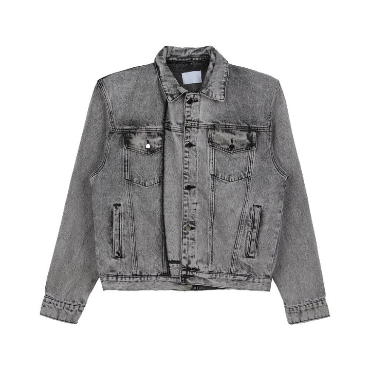 Stitched Straight Denim Jacket