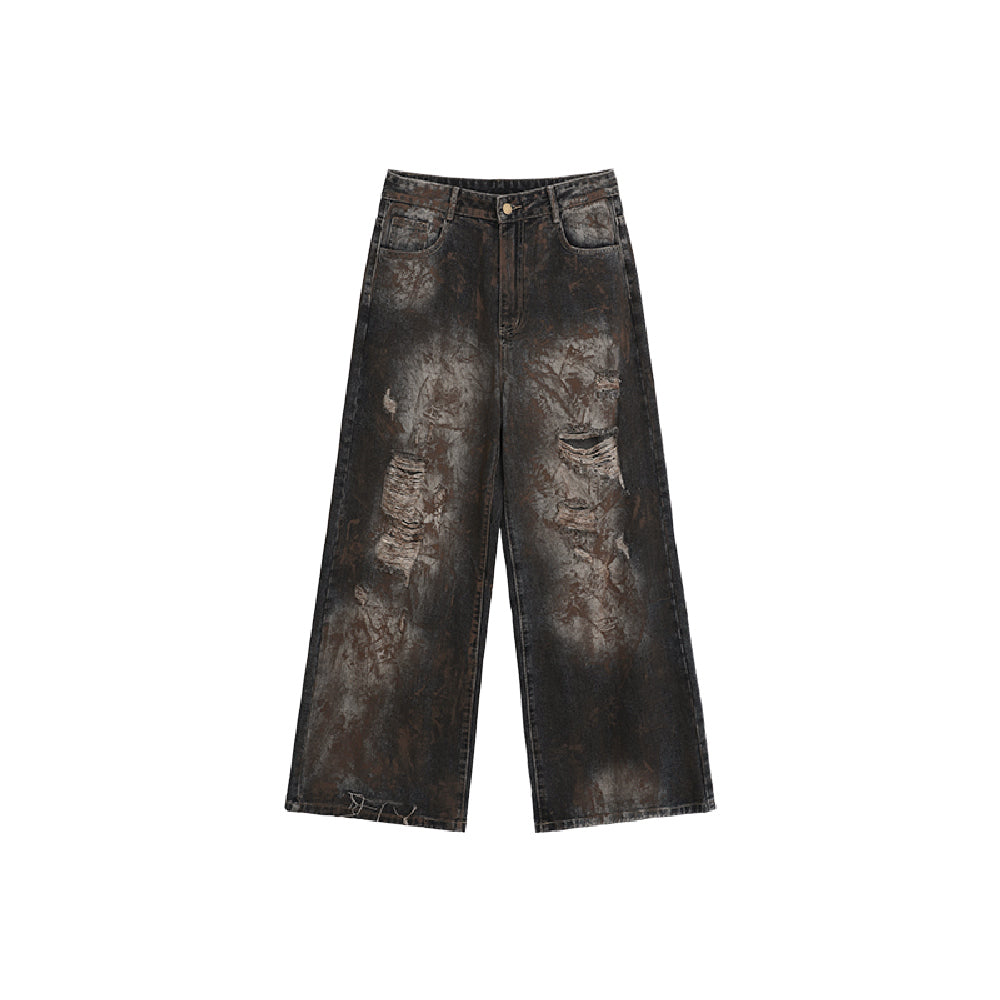 Rustic Distressed Jeans