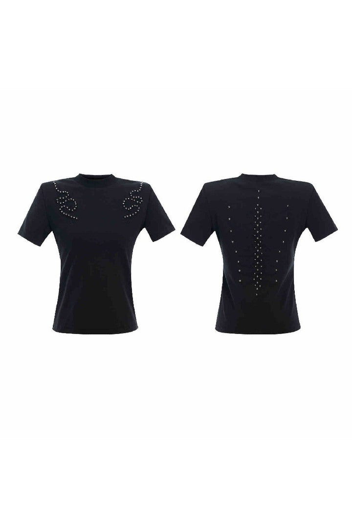 Spine Studded Fitted Tee