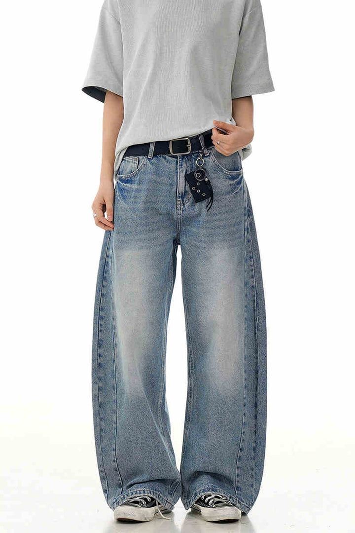 Washed Blue Blade Jeans