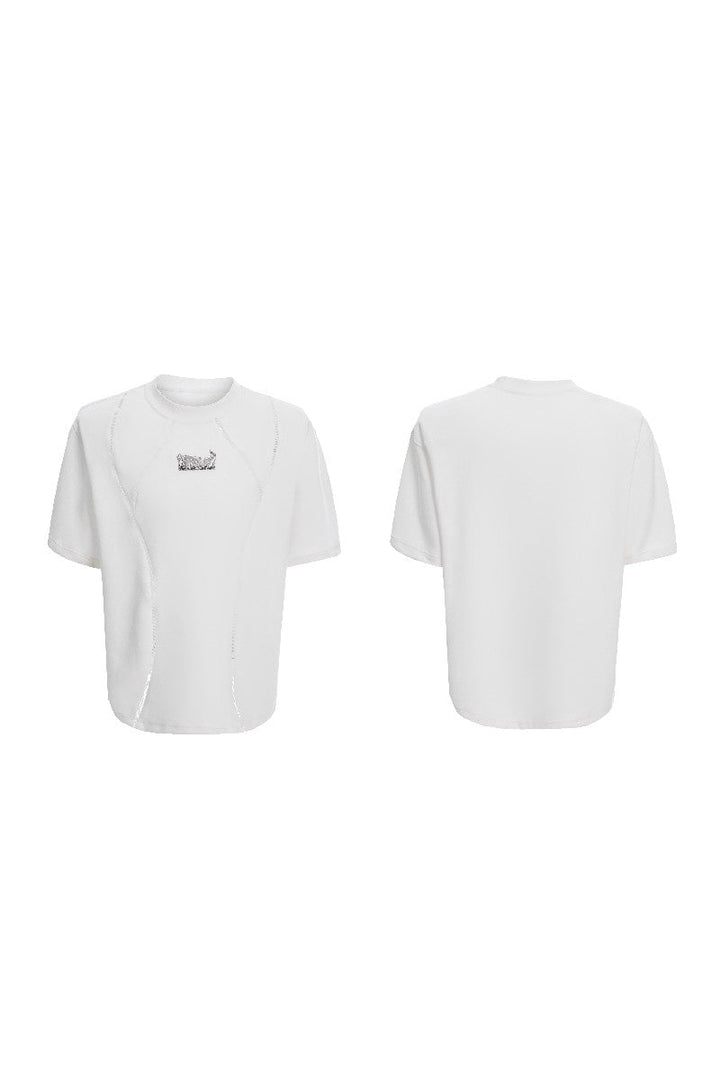 Deconstructed Cotton Metal Tee