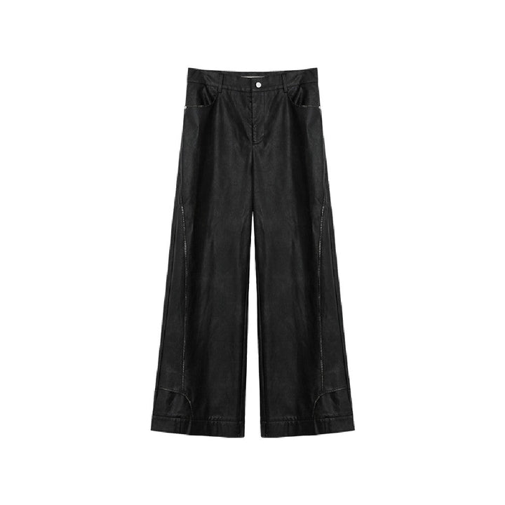 High Waist Straight Trousers