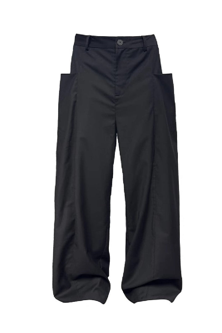 Side Pocket Straight Trousers