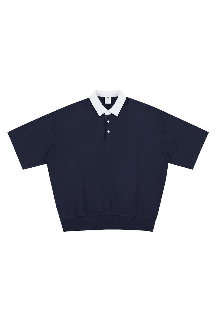 Retro Colorblock Polo Shirt