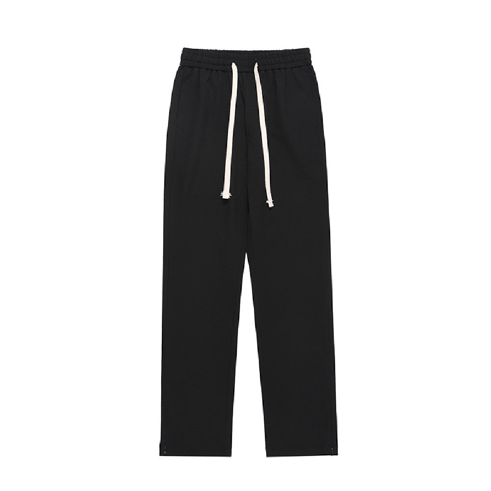 Drawstrings Straight Trousers