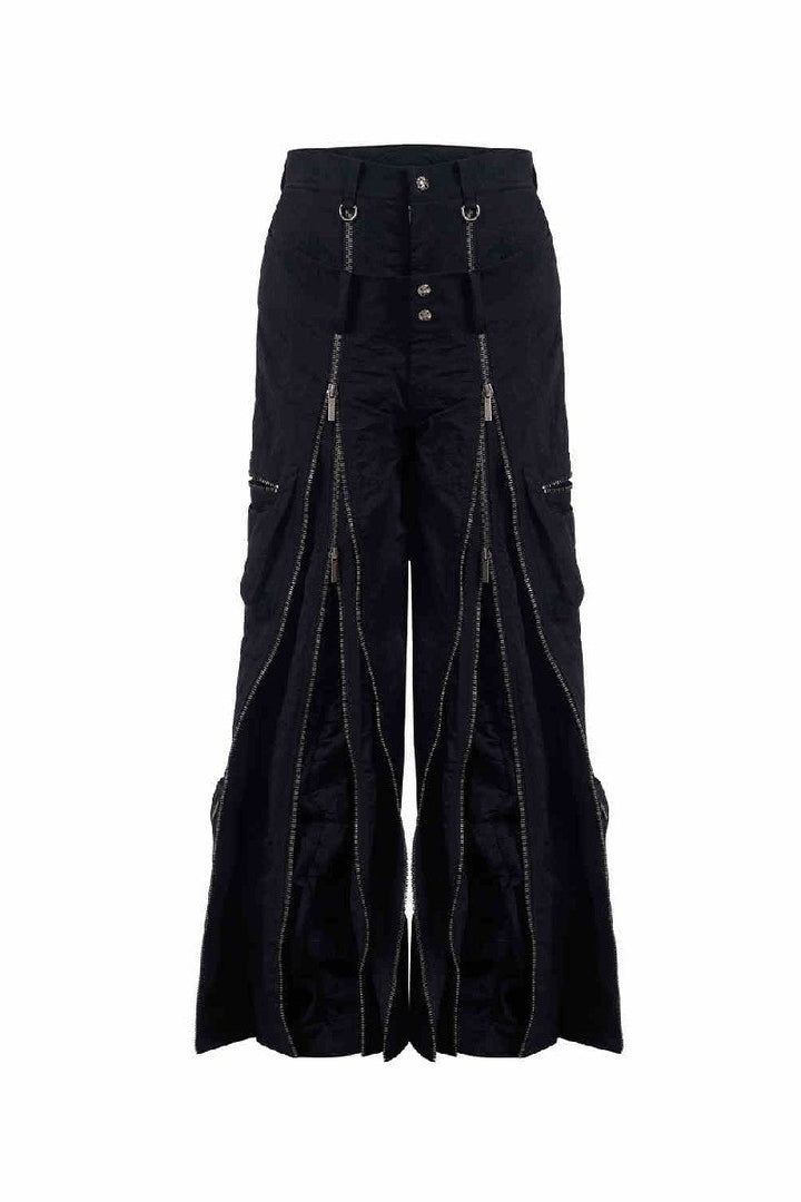Zippered Multi Pocket Cargo Pants
