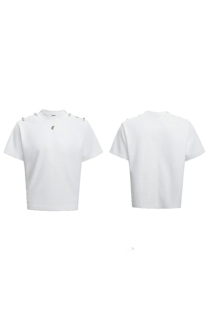 Deconstructed Buckle Shoulder Tee