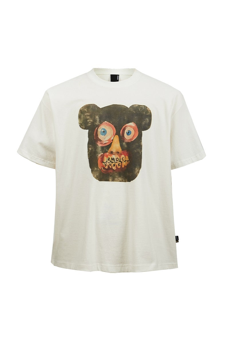 Bear Face Graphic T-Shirt