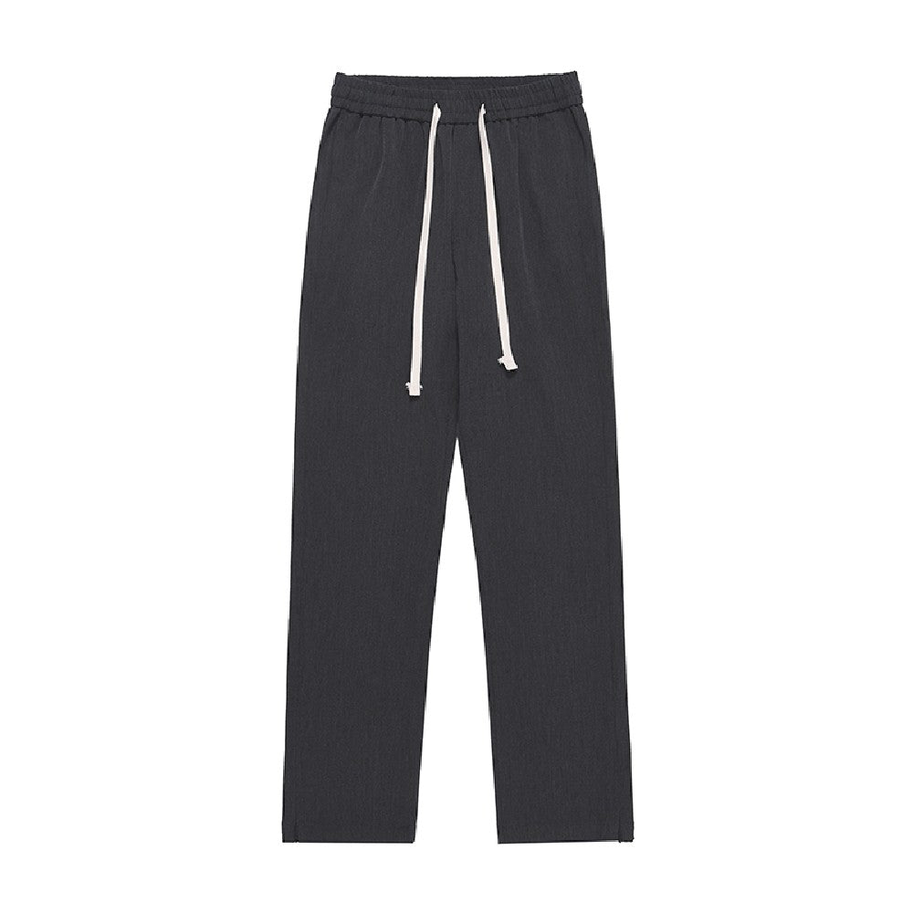 Drawstrings Straight Trousers