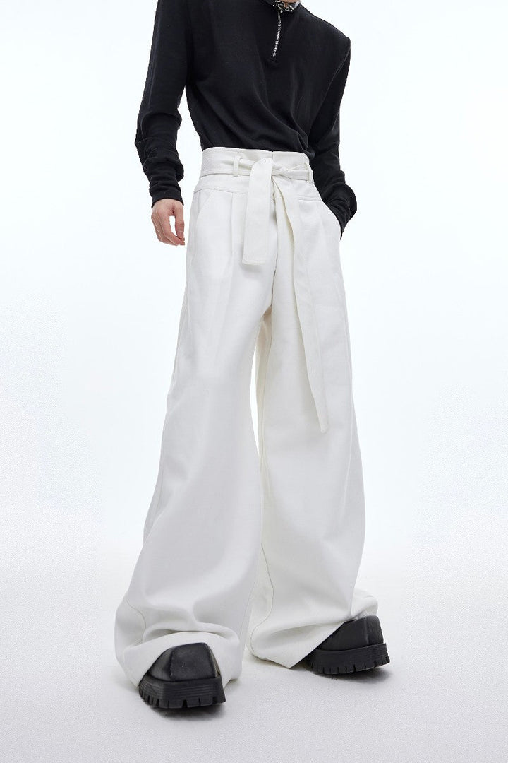 Drape High Waist Trousers