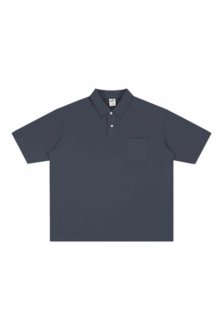 Dropped Shoulder Polo Shirt