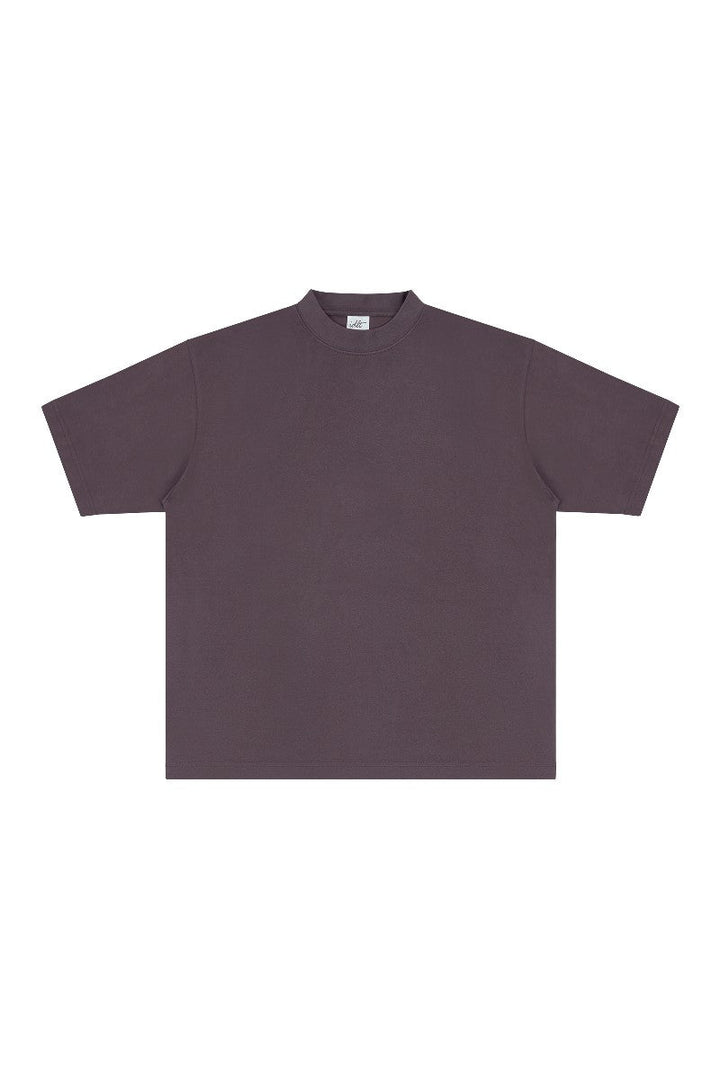 Heavyweight Cotton Mock Neck Tee