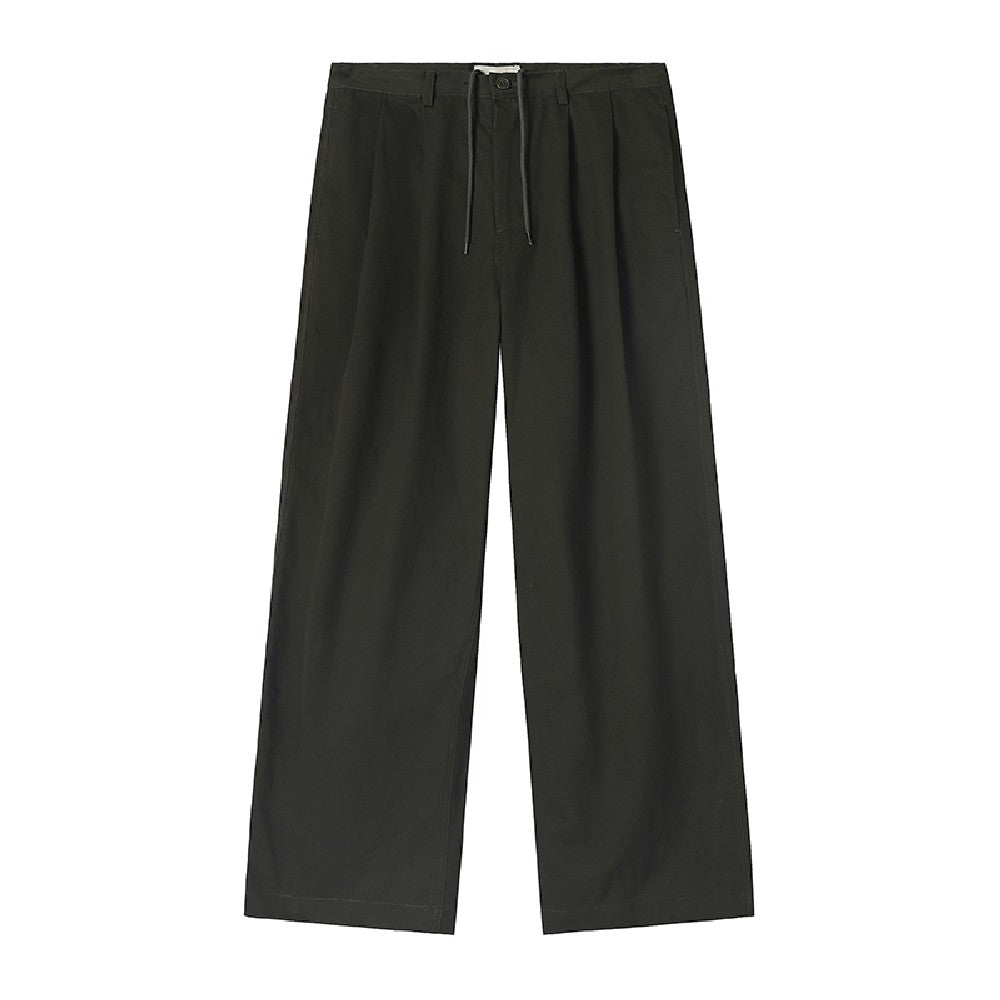 Cotton Twill Drawstring Chino Pants