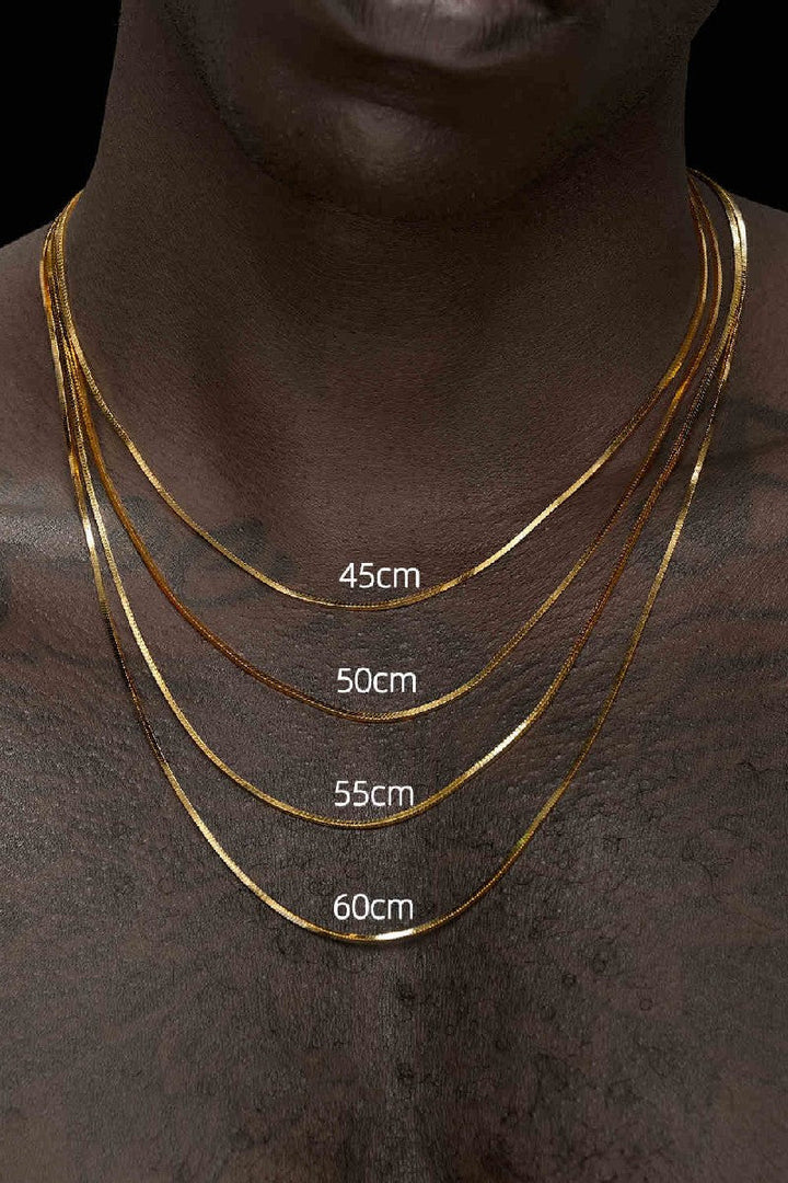 Box Chain Silver Necklace