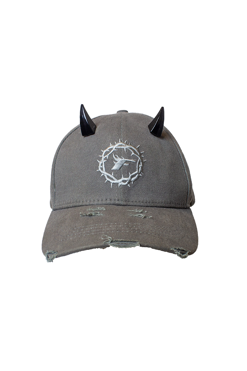 Horns Distressed Baseball Cap