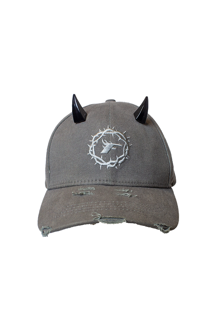 Horns Distressed Baseball Cap