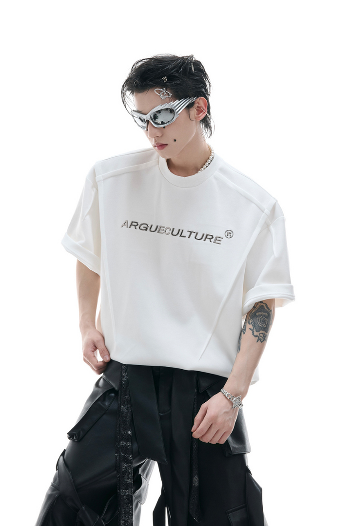 Spine Pleated Heavyweight Tee