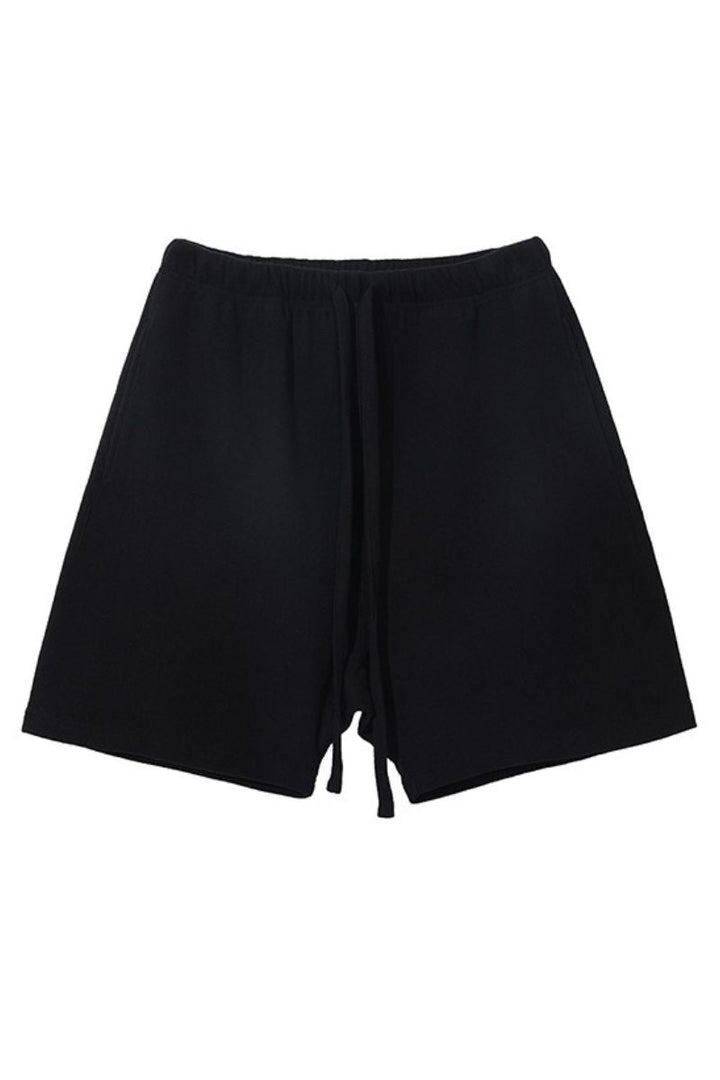 Diamond Waffle Drawstring Shorts