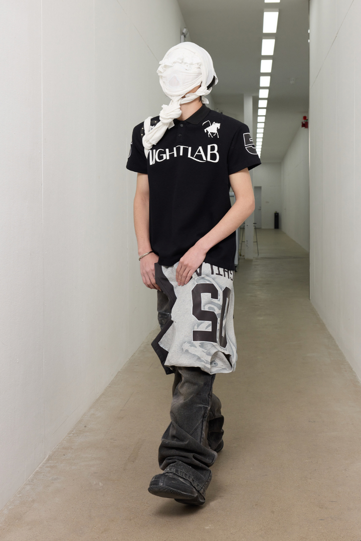 Studded Skull Polo Shirt