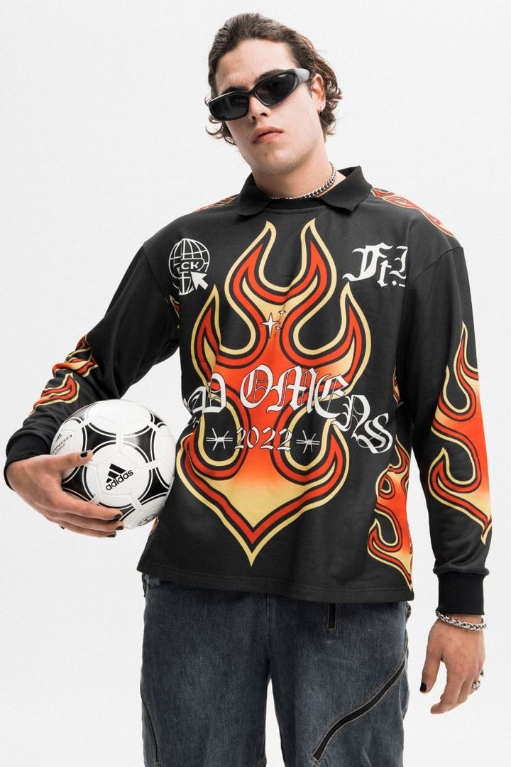 Flames Football L/S Jersey