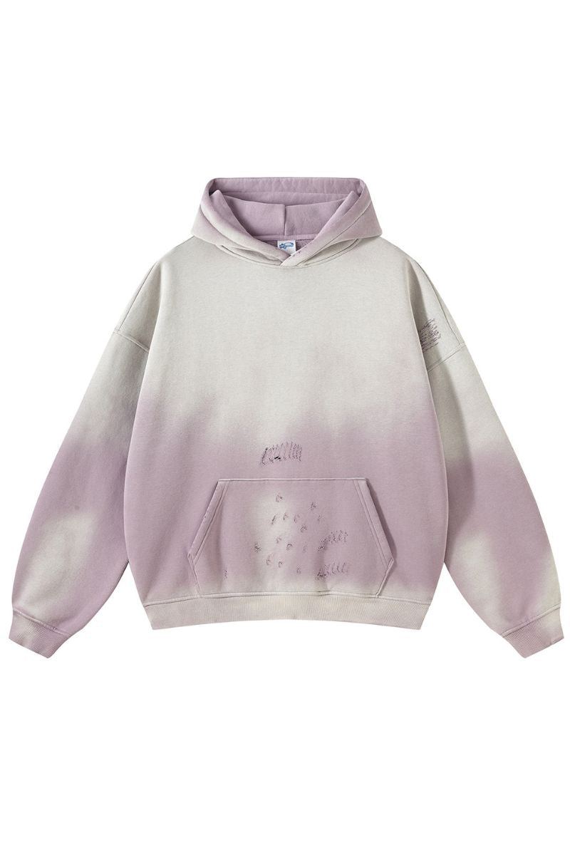 Distressed Wash Hoodie