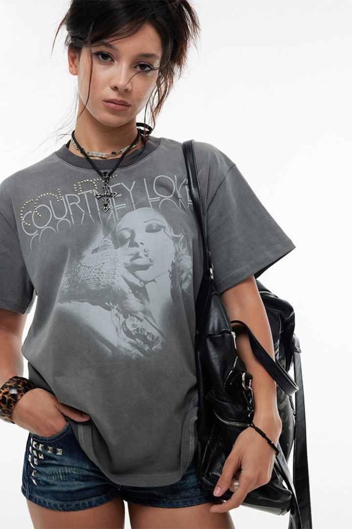 Rock Graphic Washed Tee