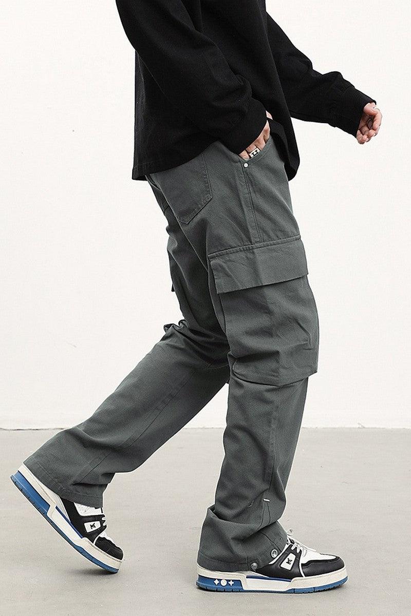 Button Up Cargo Trousers