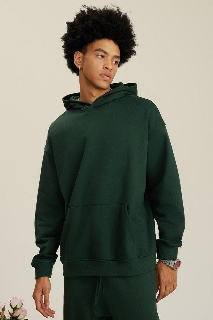 445G Solid Basic Hoodie