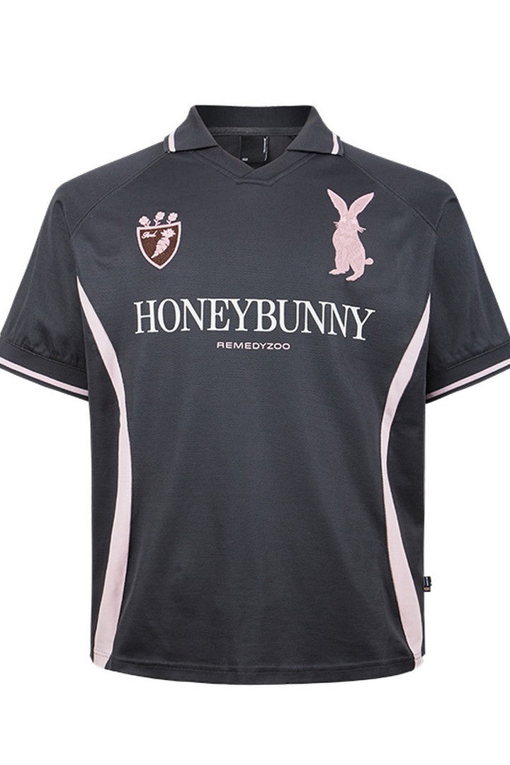 Embroidered Bunny Polo Jersey