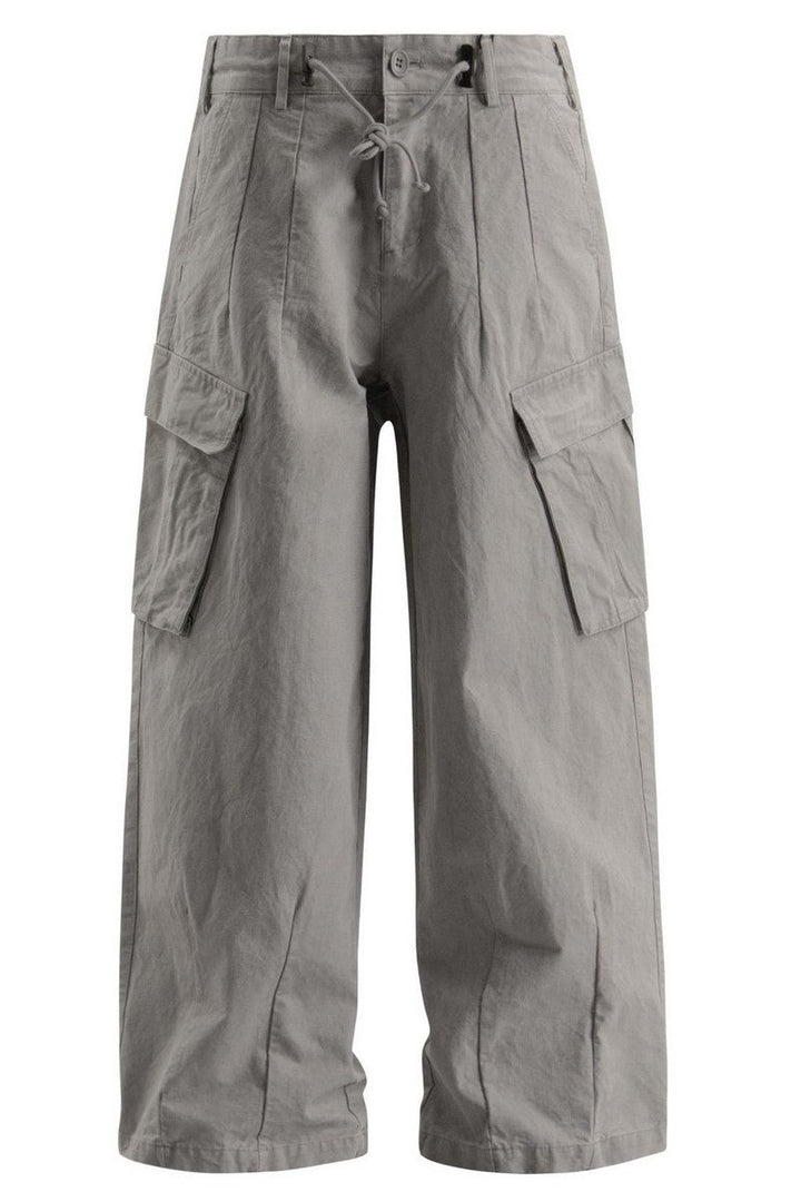 Washed Straight Work Pants