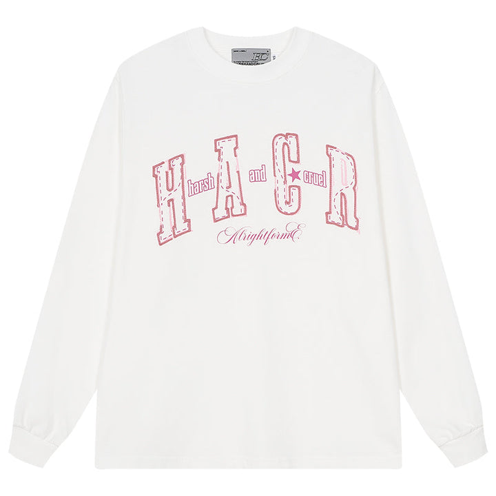 Yarn Logo Embroidered L/S Tee
