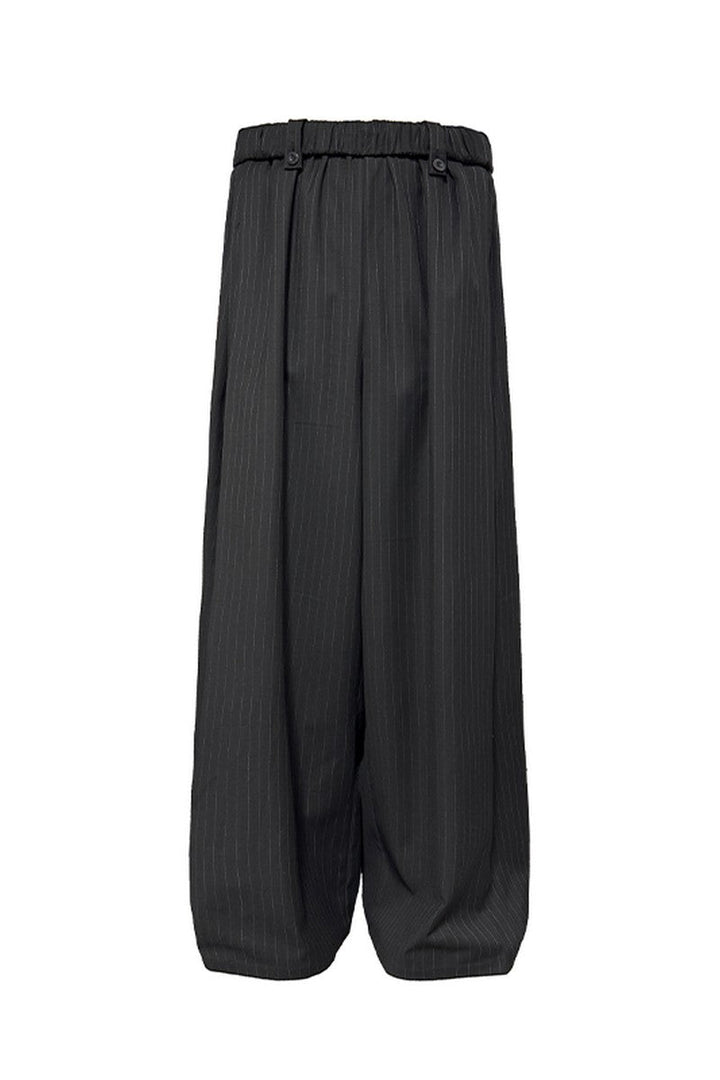 Striped Pleated Waist Pants