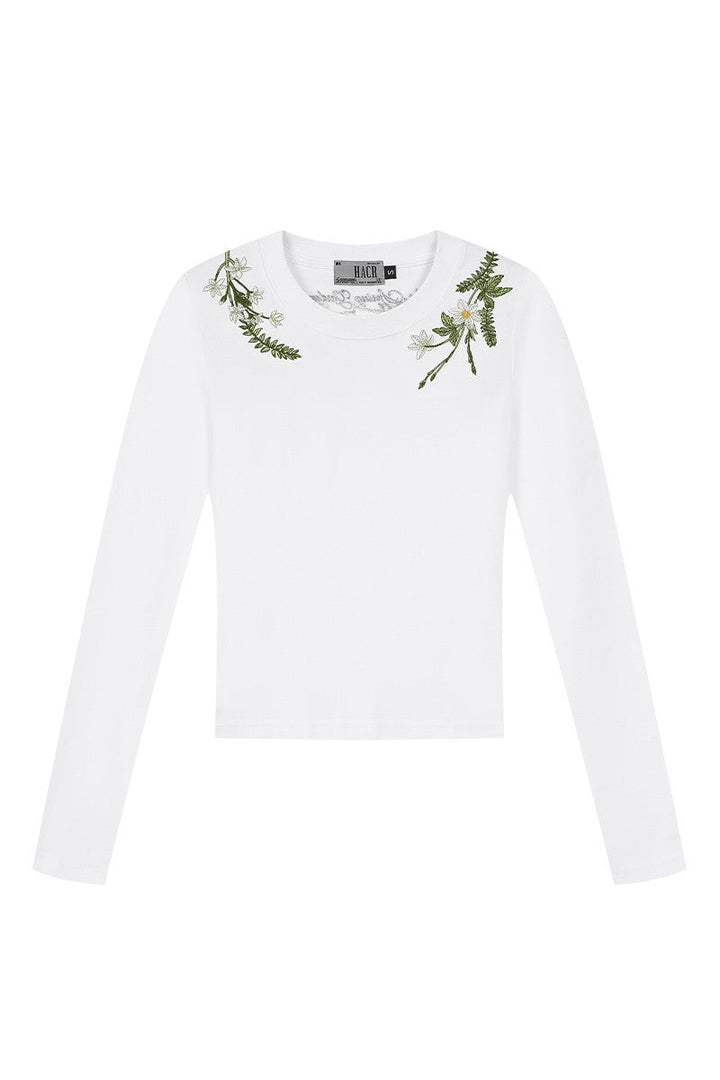 Green Wreath Slim Fit Tee