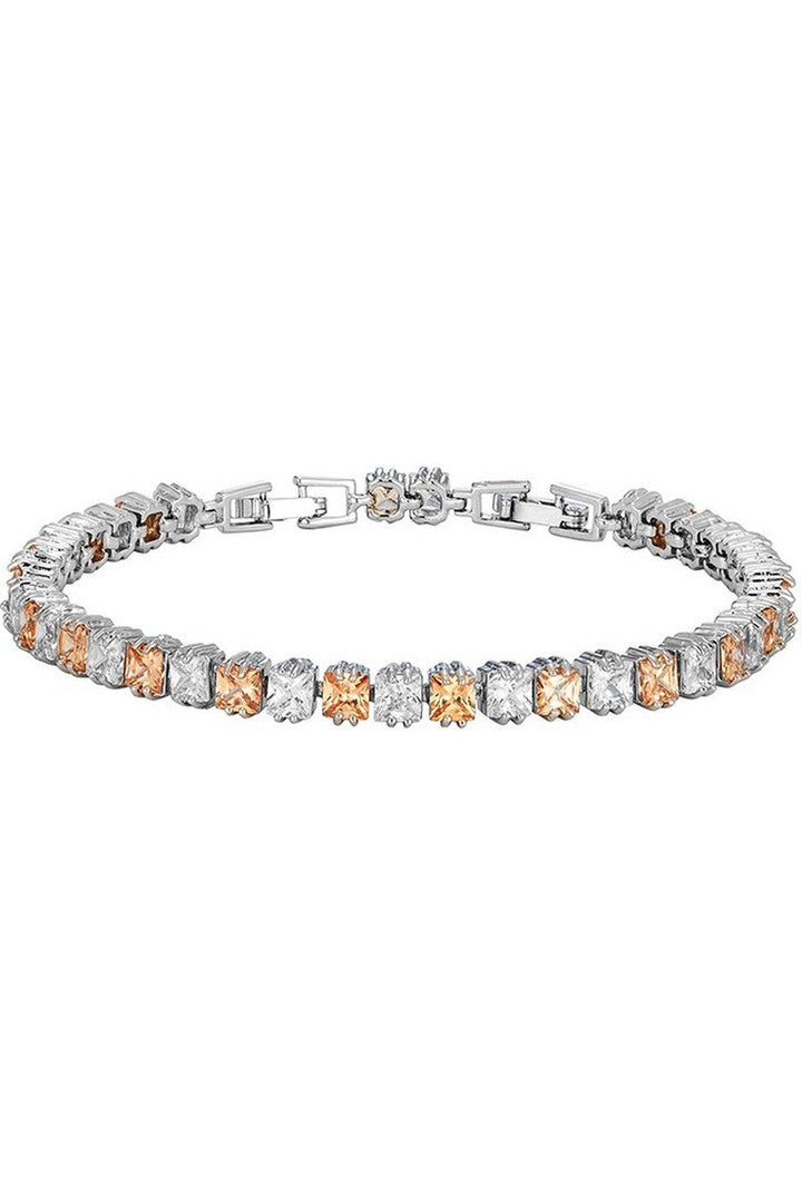 Multicolor Diamond Tennis Bracelet