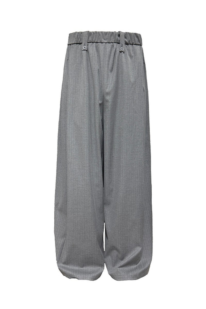 Striped Pleated Waist Pants