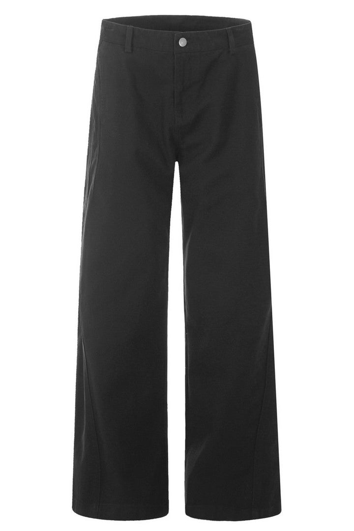 Minimalist Workwear Straight Pants