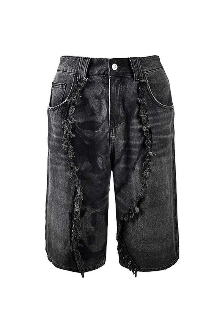 Reaper Feather Denim Shorts