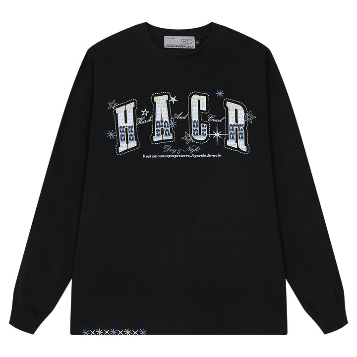 Day & Night Embroidered L/S Tee