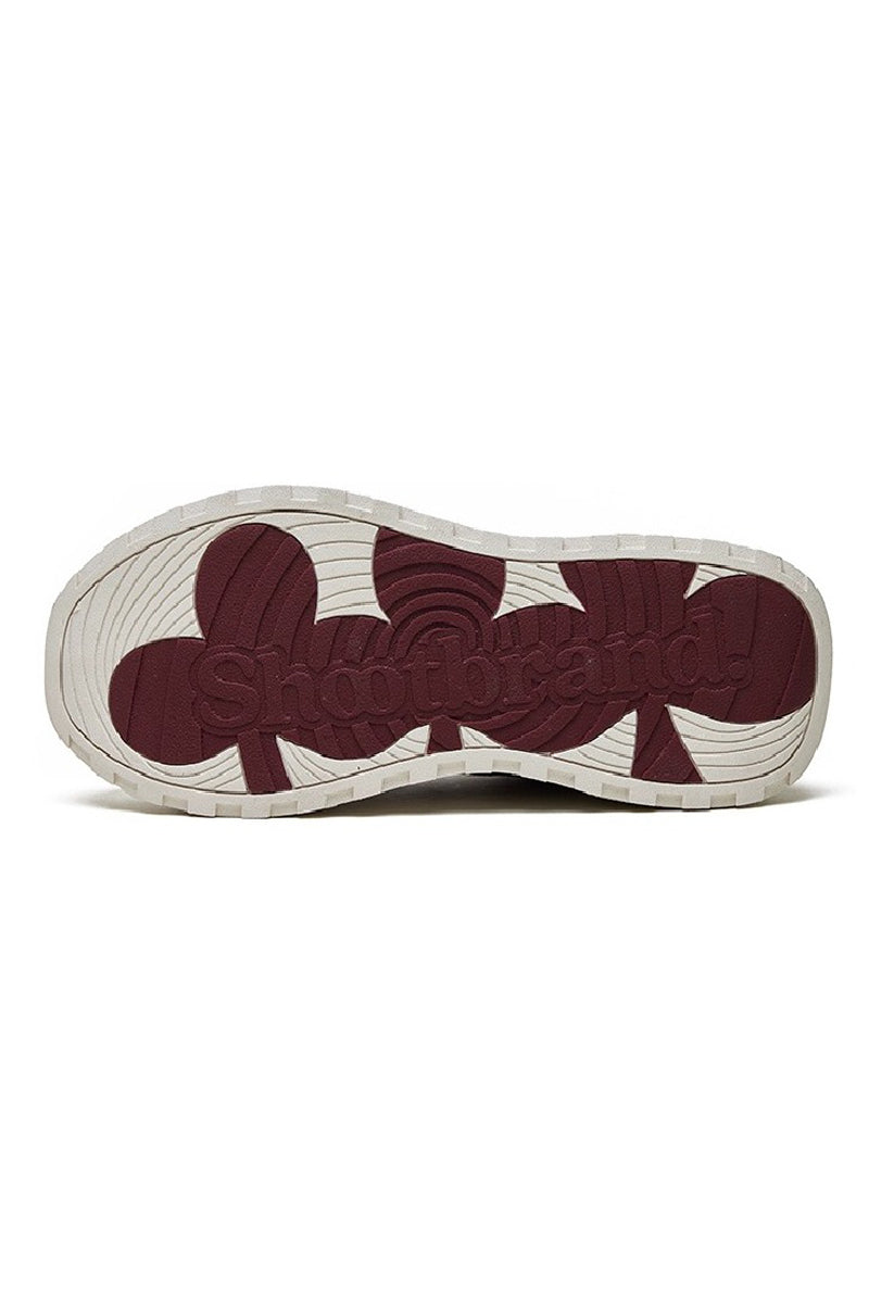 Bordeaux Retro Canvas Low-Top Sneakers