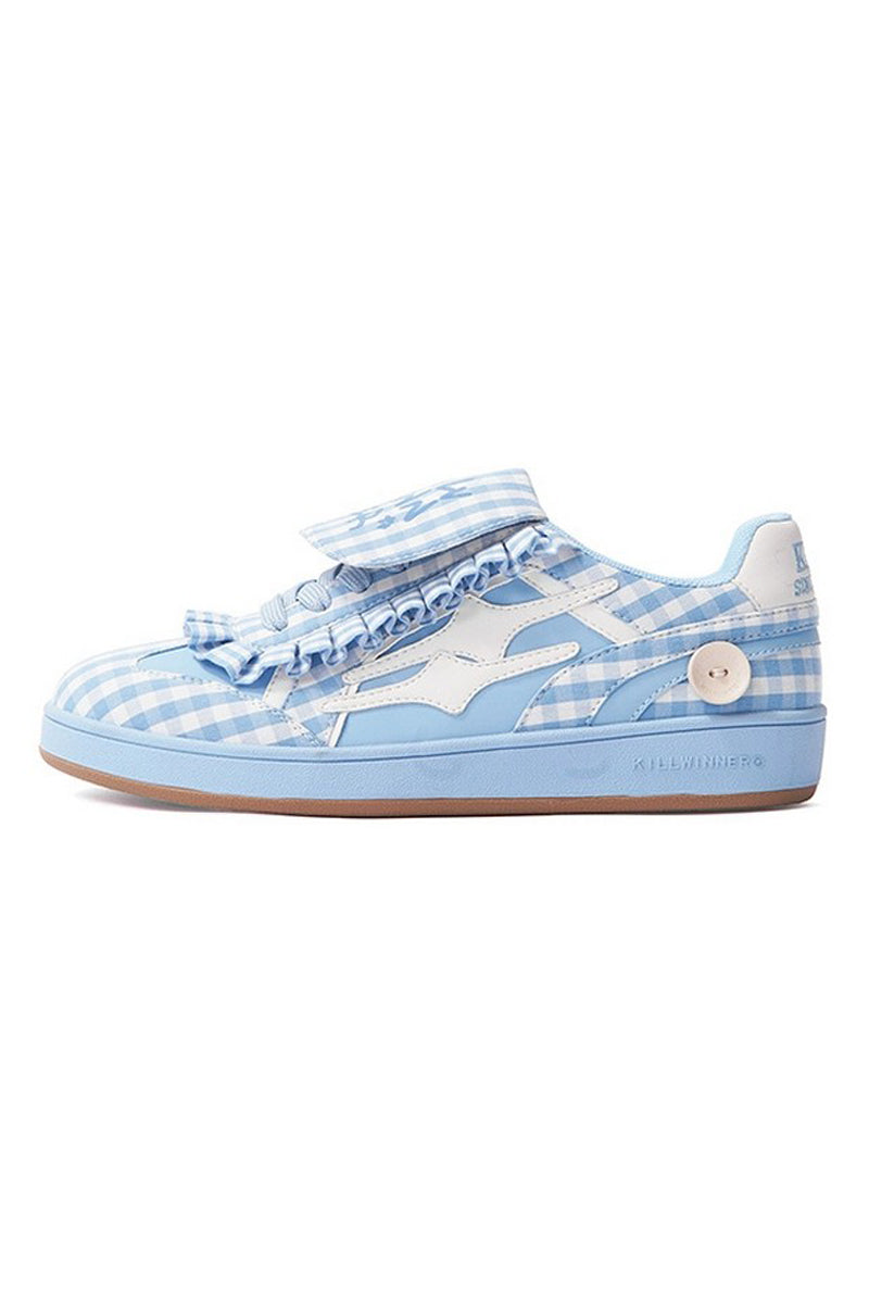 Blue Checkered Dexter Shoes